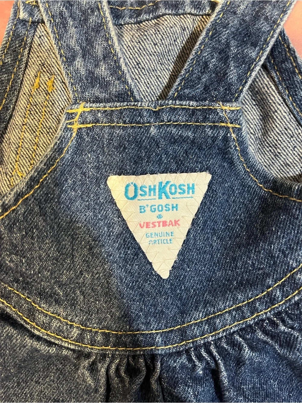 OshKosh B'gosh Denim Overall Dress in Blue